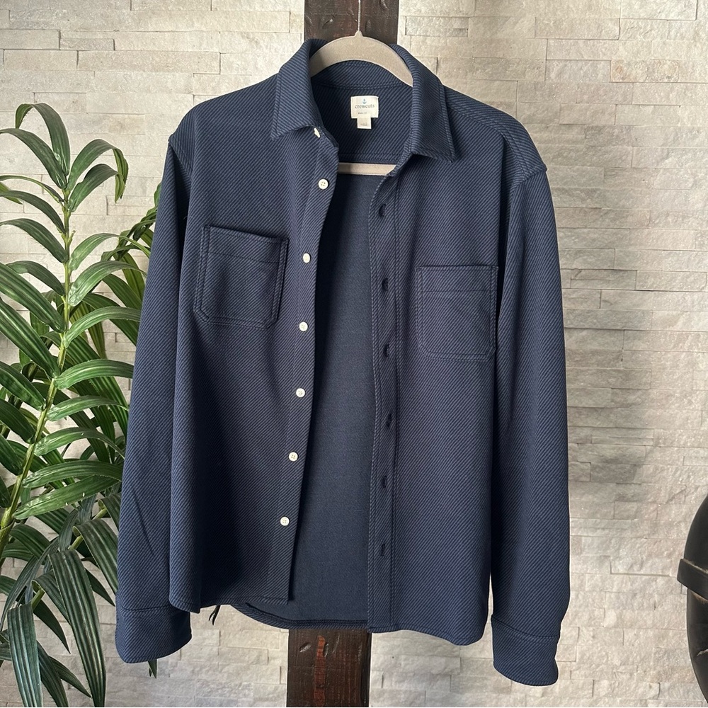Crew Cuts Boys' long-sleeve Seaboard soft-knit Navy Blue shirt size 16